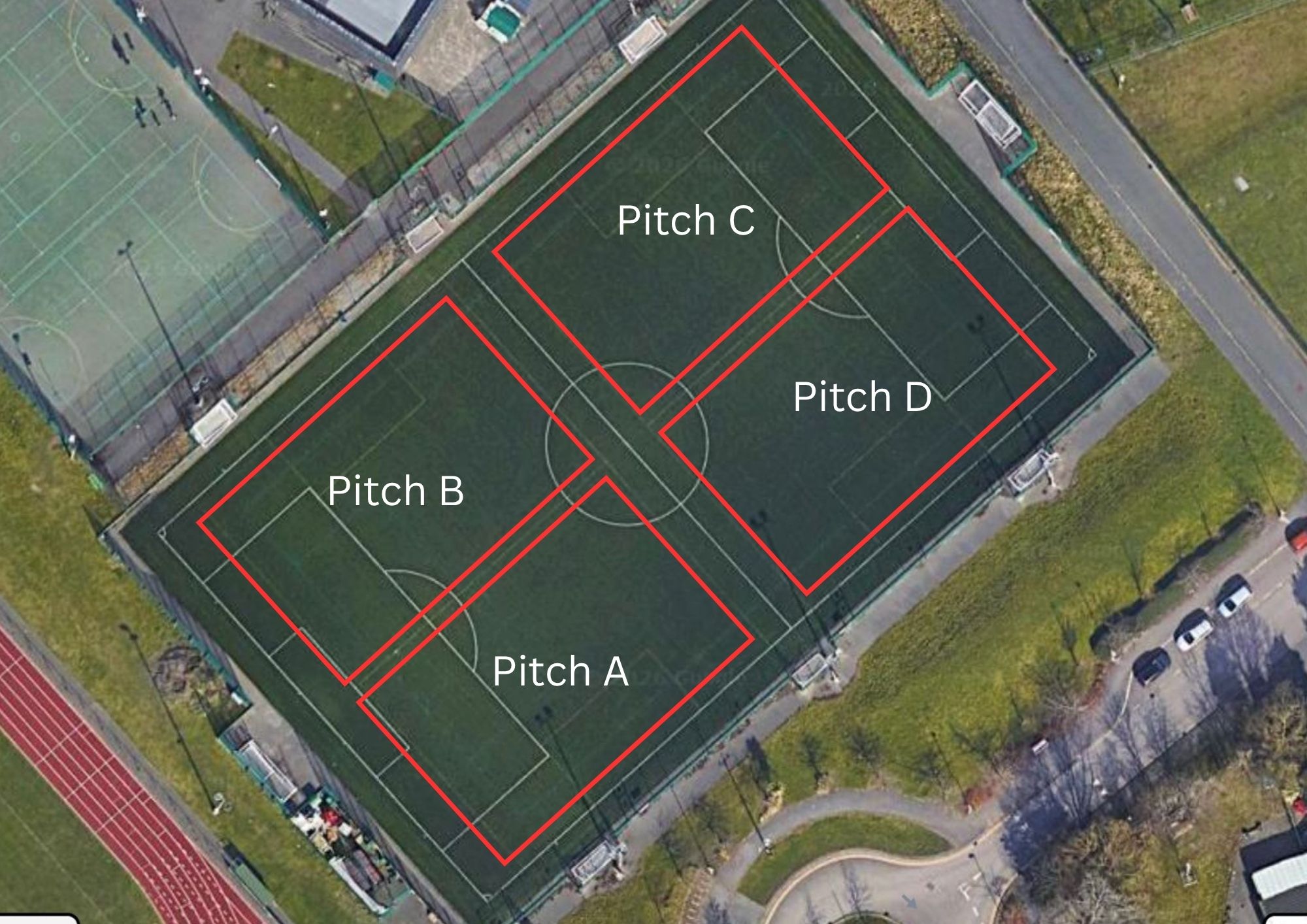 Litherland Sports Park training layout